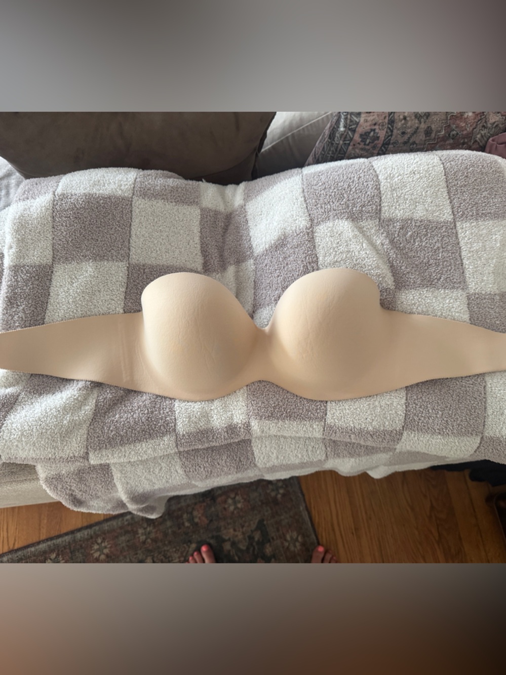 Felina Strapless Adhesive Bandeau Bra - Nude/Beige